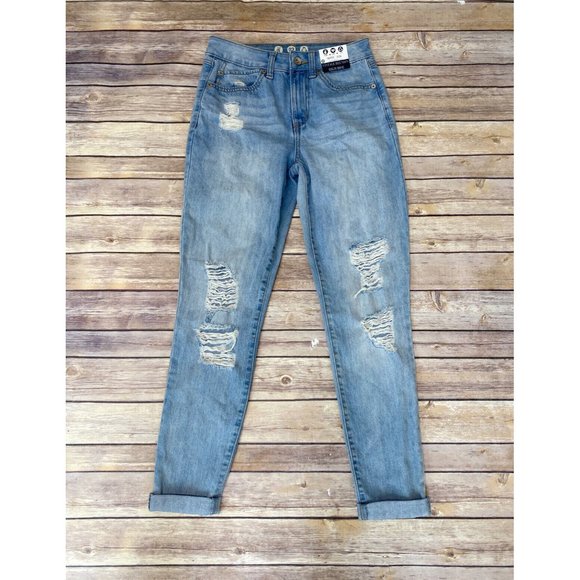 REWASH Brand Jeans High Rise Vintage Reunion Distressed Denim Size 3/26 - Picture 2 of 6